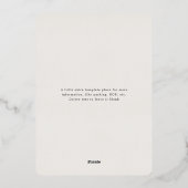 Invitation En Aluminium L'amour est dans l'Air Valentine's Day Party Rose (Verso)