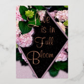 Invitation En Aluminium L'Amour Est En Mariage Plein Fleur (Recto)