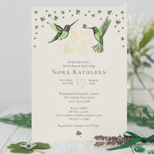 Invitation En Aluminium L'amour irlandais est dans l'air Baby Shower Hummi