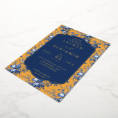 Invitation En Aluminium Lapis Rose Wedding (Rotation)