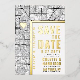 Invitation En Aluminium Las Vegas Love Locator Mariage à ne pas manquer