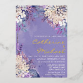 Invitation En Aluminium Lavande romantique Floral Spring Engagement Party (Recto)