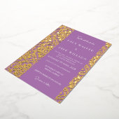Invitation En Aluminium Lavender Love Sophisticated Italian Tile (Solid) (Rotation)
