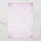 Invitation En Aluminium Lavender Sweet 16 Gold Confetti (Verso)