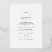 Invitation En Aluminium Le tout en un Mariage de monogramme de boue de sau (Verso)