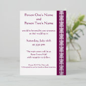 Invitation En Aluminium L'élégance chinoise dans l'invitation à la vinific (Debout devant)