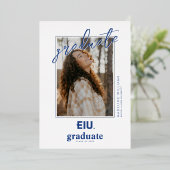 Invitation En Aluminium Lettre majuscule de l'EIU (Debout devant)