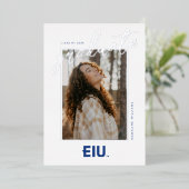 Invitation En Aluminium Lettre majuscule EIU (Debout devant)