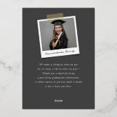 INVITATION EN ALUMINIUM LETTRE MONOGRAPHIQUE CLASSIQUE K POUCE DE DIPLÔME  (Verso)