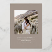 Invitation En Aluminium Lihue Mariage (Verso)