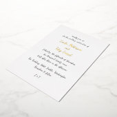 Invitation En Aluminium Linda Simple Mariage moderne (Rotation)