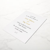 Invitation En Aluminium Linda Simple mariage moderne Enregistrer la date (Rotation)