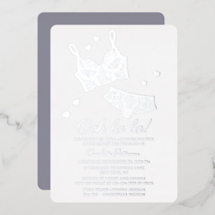 Invitation En Aluminium Lingerie Enterrement de Vie de Jeune Fille Cadeau