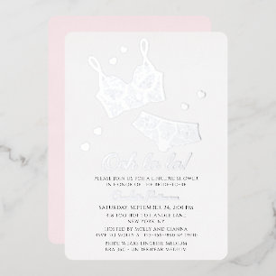 Invitation En Aluminium Lingerie Enterrement de Vie de Jeune Fille Cadeau