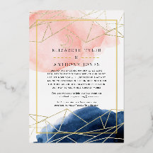 Liste de invités virtuels de mariage géométrique N