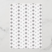 Invitation En Aluminium Little Snowflake 2e anniversaire (Verso)