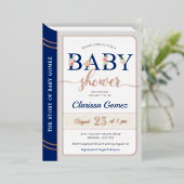 Invitation En Aluminium Livre d'histoire Couverture bébé garçon douche Roy (Debout devant)