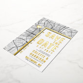 Invitation En Aluminium Localisateur d'amour Baltimore | Mariage Enregistr (Rotation)