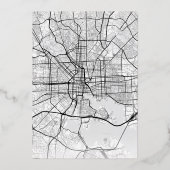 Invitation En Aluminium Localisateur d'amour Baltimore | Mariage Enregistr (Verso)