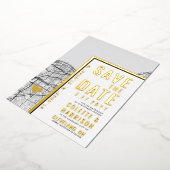 Invitation En Aluminium Localisateur d'amour Cleveland | Mariage Enregistr (Rotation)