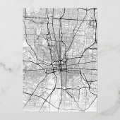 Invitation En Aluminium Localisateur d'amour Columbus | Mariage Enregistre (Verso)