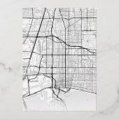 Invitation En Aluminium Localisateur d'amour de longue plage | Mariage Enr (Verso)