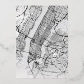 Invitation En Aluminium Localisateur d'amour de New York | Mariage Enregis (Verso)