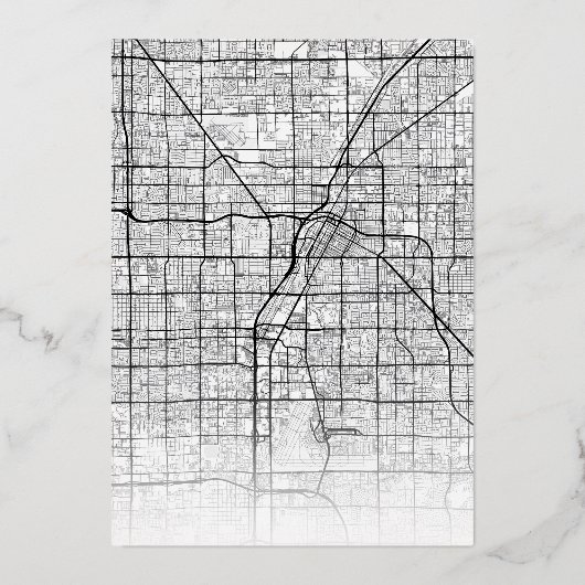 Invitation En Aluminium Localisateur d'amour Las Vegas | Ville Mariage à t (Verso)