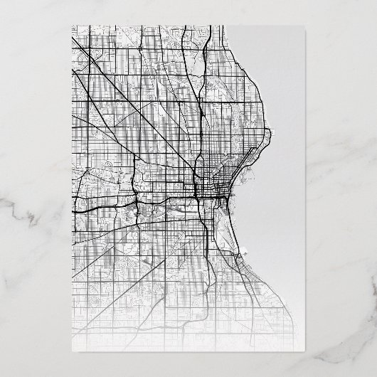 Invitation En Aluminium Localisateur d'amour Milwaukee | Ville Mariage à t (Verso)