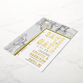Invitation En Aluminium Localisateur d'amour Seattle | Mariage Enregistrer (Rotation)