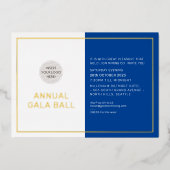 Invitation En Aluminium logo de la société GALA BALL (Recto)