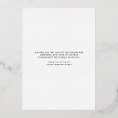 Invitation En Aluminium Logo Scène de Noël Gold Burgundy Holidays Card (Verso)