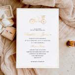 Invitation En Aluminium L'Or de Rustic<br><div class="desc">Minimaliste Elegant Rustic Simple Wedding Gold Foil Invitation Message me for any needed adjustments or matching items :)</div>