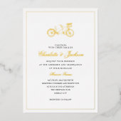 Invitation En Aluminium L'Or de Rustic (Recto)
