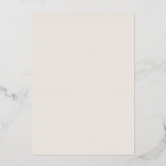 Invitation En Aluminium L'Or de Rustic (Verso)