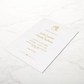 Invitation En Aluminium Lord Ganesh Lakshmi Shri Mariage hindou minimalist (Rotation)