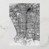 Invitation En Aluminium Los Angeles Love Locator | Mariage Économisez la D (Verso)