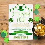 Invitation En Aluminium Lucky One Chalkboard 1er Anniversaire Merci réel<br><div class="desc">Dites merci avec style avec ces cartes de remerciements modernes et très tendance. Le design est facile à personnaliser avec votre libellé d'événement spécial et vos invités seront ravis quand ils recevront ces fabuleux remerciements.</div>