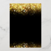 Invitation En Aluminium Lumière d'or 50e anniversaire Mariage (Verso)