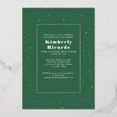 Invitation En Aluminium Lune céleste et étoiles Diplômé en photo (Verso)