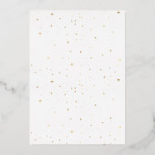 Invitation En Aluminium Lune Céleste Et Étoiles Mariage Élégant (Verso)