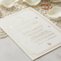 Lune et Étoiles Signe Céleste Noces d'Or