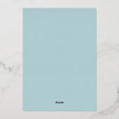 Invitation En Aluminium Luxe Aqua Marble Graduation Party (Verso)