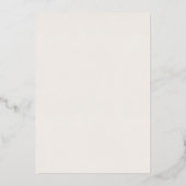 Invitation En Aluminium Luxe Gold Foil Script & Mariage Portrait (Verso)