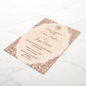 Invitation En Aluminium Luxe moderne Elégant Musulman Or (Rotation)