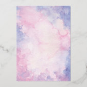 Invitation En Aluminium Luxe or violet & rose Mariage musulman islamique d (Verso)