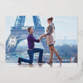 Invitation En Aluminium Luxe Romantique Flourish Calligraphie Mariage Or (Verso)