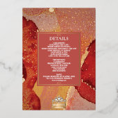 Invitation En Aluminium LuxGlitter Mariage indien Sikh Anand Karaj (Verso)