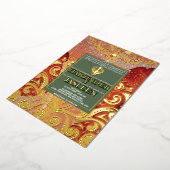 Invitation En Aluminium LuxGlitter Mariage indien Sikh Anand Karaj (Rotation)