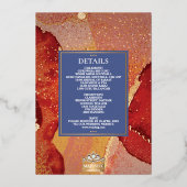 Invitation En Aluminium LuxGlitter Mariage indien Sikh Anand Karaj (Verso)